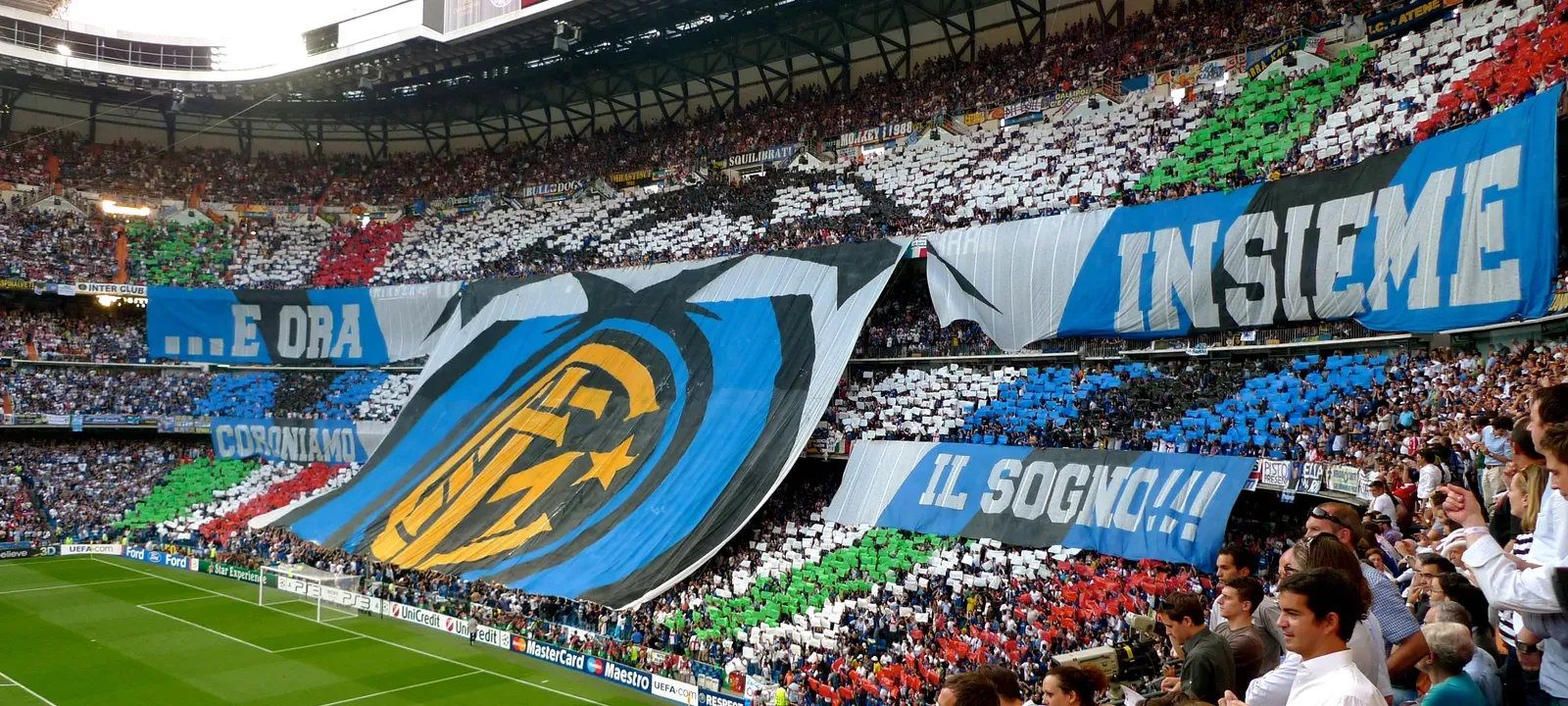 Tifosi dell’Inter nella stagione del Triplete